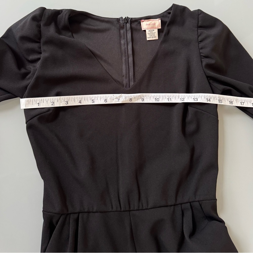 Love…Ady Black Long Sleeve Jumpsuit – Size M - Picture 4 of 5